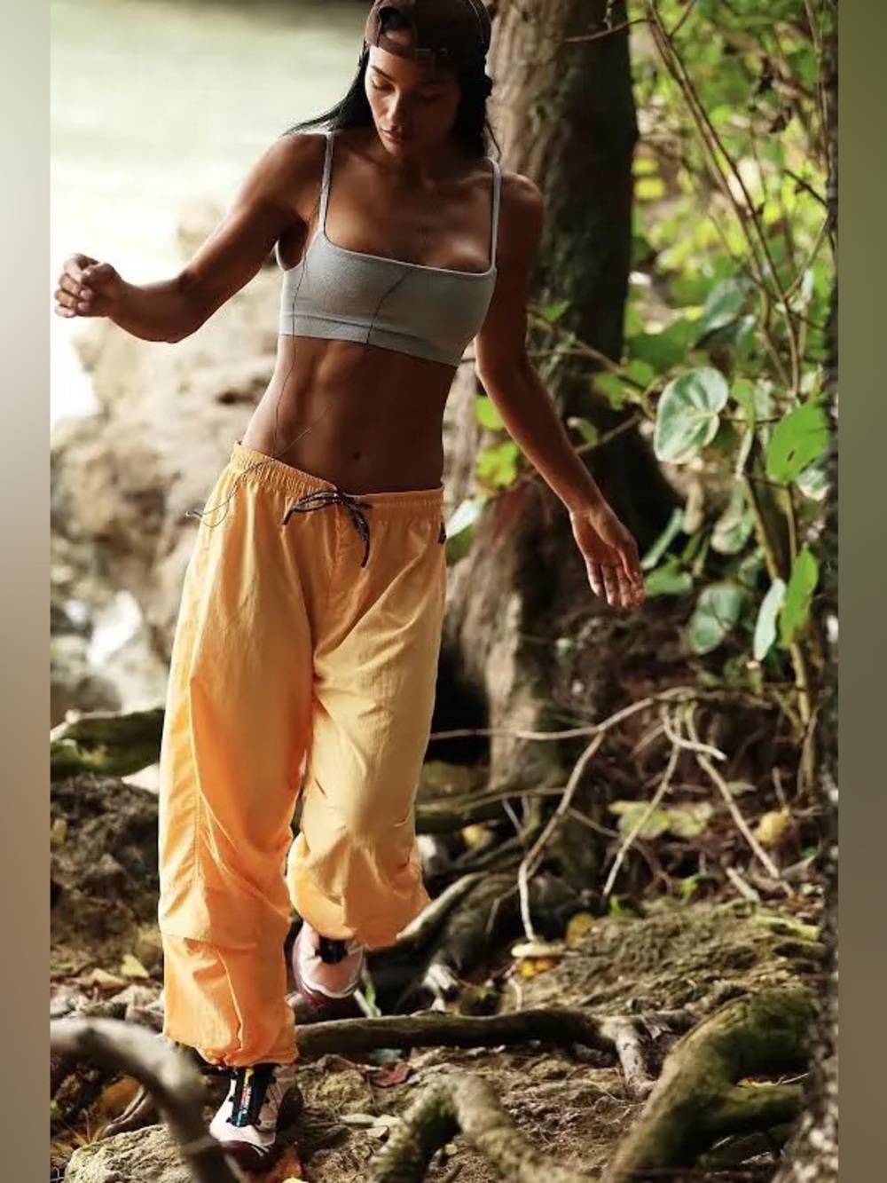 NWT FREE PEOPLE MOVEMENT Every Move Pants | Light Papaya MSRP $98 CURRENT